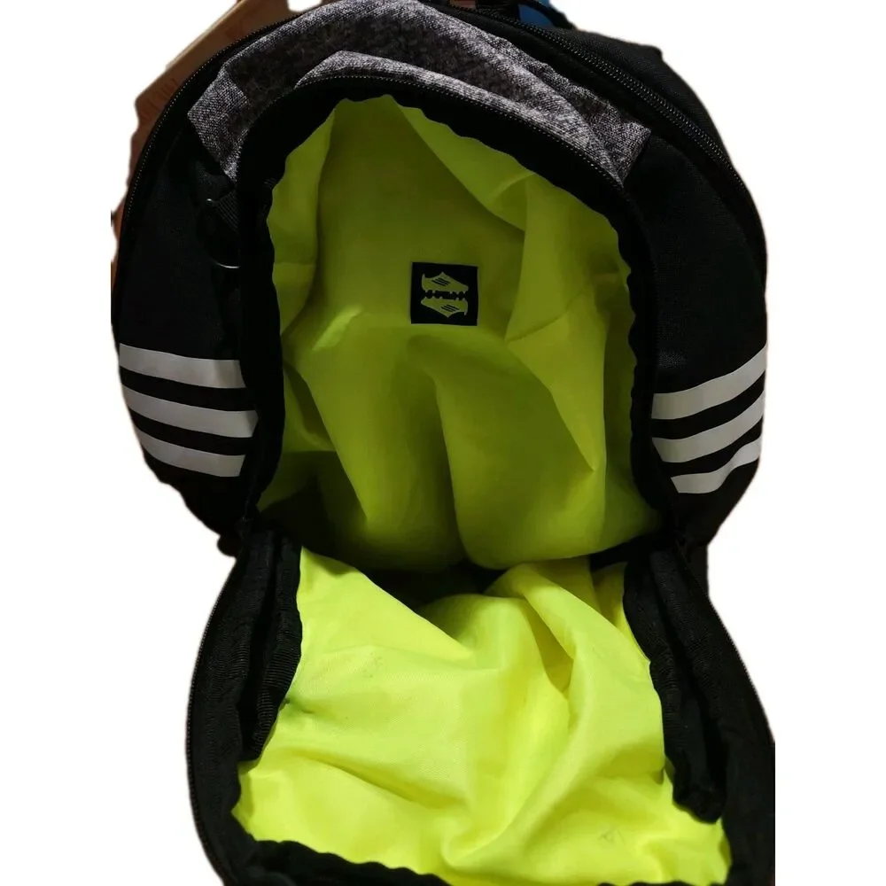 adidas Stadium 3 Soccer Backpack Onix Grey Black Cleat Ball Pocket Team Bag 36L